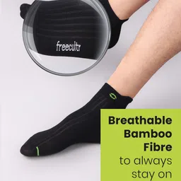 FREECULTR Unisex Pack Of 3 Striped Ankle-Length Odour Resistant Socks image 3