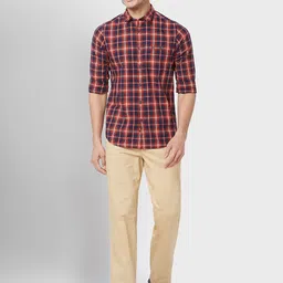 ColorPlus Contemporary Fit Tartan Checks Cotton Casual Shirt image 3
