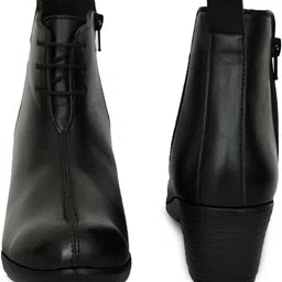 vechlo 38 / 5 Synthetic Women’s Heel Boots Trendy, Lightweight & Comfortable Fit Boots For Women image 3