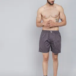 SEPHANI Printed Cotton Boxer BX-GRY-PSE-02-M image 4