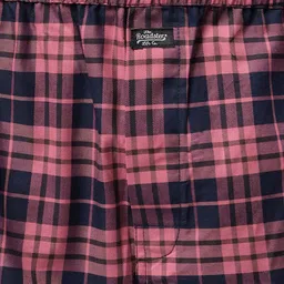 The Roadster Lifestyle Co. Pack of 2 Pink & Beige Checked Pure Cotton Boxers image 4