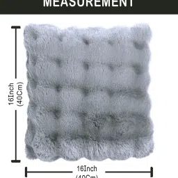 luxe home international Silver Solids 170 TC Polyester 2 Cushion Cover image 2