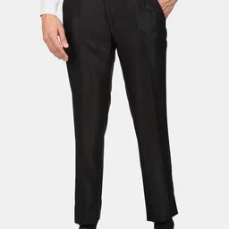 AD By Arvind Men Black Single-Breasted Two-Piece Suit image 5