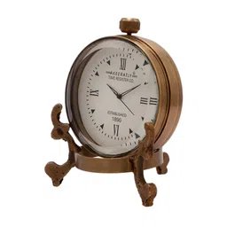 roomattic Antique Brass Table Clock image 3