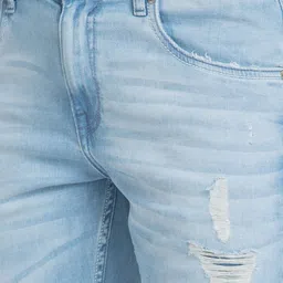 SPYKAR Men Kano Slim Fit Mildly Distressed Heavy Fade Jeans image 3