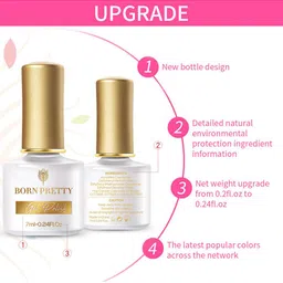 BORN PRETTY Fluorescent Luminous Glow-In-Dark Soak Off Gel Nail Polish 7ml- Shade NL07 image 3