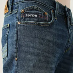 Lee Men Slim Fit Clean Look Heavy Fade Stretchable Jeans image 4