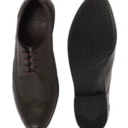 FAUSTO Men Leather Formal Brogues image 3