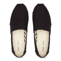 TOMS Women Textured Comfort Insole Contrast Sole Canvas Slip-On Sneakers image 2