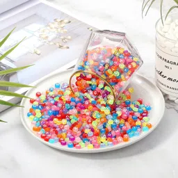 qroof Letter Beads Acrylic White Colorful Beads , Bracelets , Jewelry Making image 2