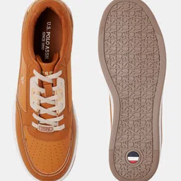 U.S. Polo Assn. Men Textured Round Toe Sneakers image 3