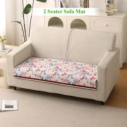 hokipo Velvet 2 Seater Sofa Floral Cover-picture-15