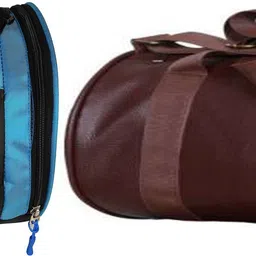 rocketsale 20 L Gym Duffel Bag - DB_Vollye Let The Gain Begin Gym Bag - Blue, Brown image 1