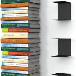 Heavy Duty Wall Mount Metal U Shape Shelf Book CD DVD Storage Display Bookcase Metal Open Book Shelf-image-60