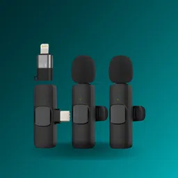 syara K9 Dual Wireless Mic WithCollar Microphone for YouTube &Live Voice RecordingG446 Microphone-picture-30