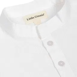 LITTLE GINNIE Boys Regular Pure Cotton Kurta with Dhoti Pants & image 4