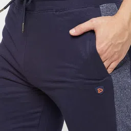 SPORTO Men Navy Blue Solid Joggers image 4