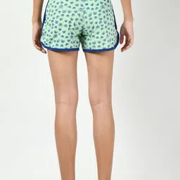 BAESD Women Pack Of 3 Conversational Printed Mid-Rise Pure Cotton Shorts image 4