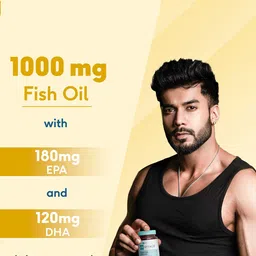 HK VITALS Fish Oil 1000mg Soft Gelatine Capsules - 60 Capsules image 3