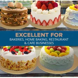 khaana packaging 7 Inch Round Cardboard Cake Board Base Thermal Lamination Paper Cake Base Paper Cake Server image 3