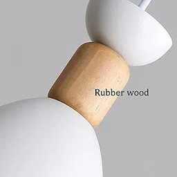 MFD HOME FURNISHING White & Green 3-Spherical Pendant Ceiling Lamp image 4