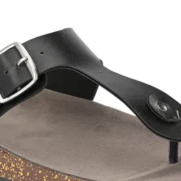 El Paso Men Black Thong Flip-Flops image 5