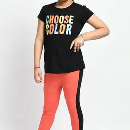 IndiWeaves Girls Pack Of 6 Colourblocked Pure Cotton Capris image 4