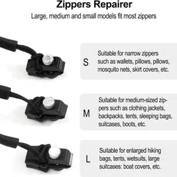 kgbtreads Instant Zipper Repair Kit pack of 10 Zipper Pull image 5