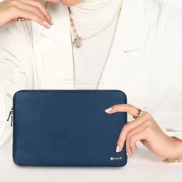 shopoflux 15.6 Inch Laptop Sleeve Slip Case Cover Bag for Men and Women with Handle Waterproof Laptop Sleeve/Cover image 2