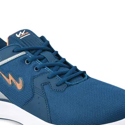 Campus Men Blue Mesh Running Shoes image 4