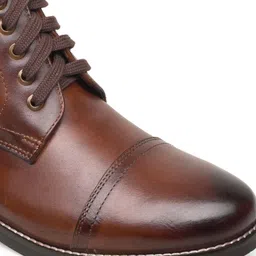 RAPAWALK Men Mid Top Leather Regular Boots image 2