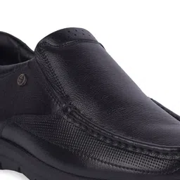 Liberty Men Textured Leather Formal Slip-On Shoes image 4