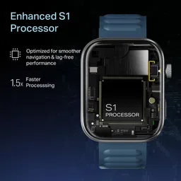 boAt Chrome Endeavour,1.96 AMOLED Display,AI Coach Health Insights,HRV,VO2 Max,IP68 Smartwatch image 3