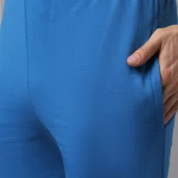 mack jonney VIMAL JONNEY Men Pack of 2 Blue & Olive Printed Fleece Tracksuits image 5