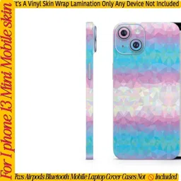 Flipkart SmartBuy COMPETABLE FOR I PHONE 13 MINI_MOBILE SKIN(BACK+SIDE+CAMERA)STEZ411 Mobile Skin-picture-36