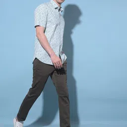 Crimsoune Club Men Original Mid-Rise Slim Fit Cotton Chinos Trousers image 2