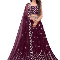 credebs Embroidered Semi Stitched Lehenga Choli-picture-12