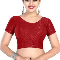 priyanka traders Round Neck Women Blouse-picture-35