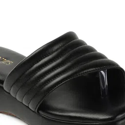 ICONICS Square Toe Flatform Heels image 5