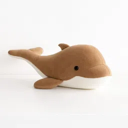 toyingly Plush Dolphin Stuffed Animal, Brown and Cream, Soft Toy - 30 cm - 30 cm image 2