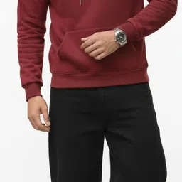 adorned with style Men Full Sleeve Solid, Graphic Print Hooded Sweatshirt-picture-17