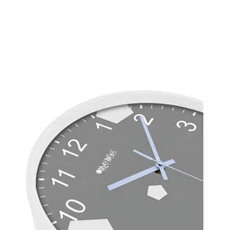 OLIVE TREE White & Grey Printed Round Shaped Contemporary Analogue Wall Clock image 4