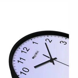 OLIVE TREE Black & Blue Round Shaped Contemporary Analogue Wall Clock image 5