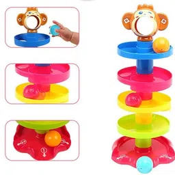 Multi-Color Monkey Spiral Ball Drop Tower – Fun Toy for Toddlers and Kids-image-6