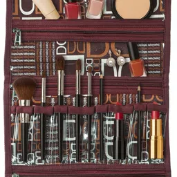 PVC Travel Organizer Pouch with Hanging Hook | D Print - Brown Accessories Organizer-image-20