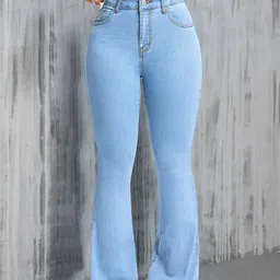 globenaut Women Boot-Leg High Rise Light Blue Jeans-picture-27