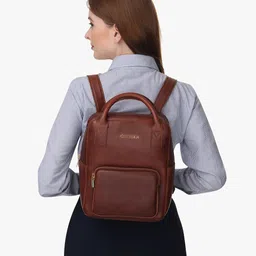 PELLE LUXUR Women Brown Backpacks image 4