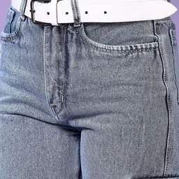 V-Mart Women Cotton Low Distress Light Fade Jeans image 3