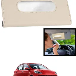 maties Universal Leatherite Rectangle Beige Tissue Box For Car/office/Home-123 Vehicle Tissue Dispenser-picture-27