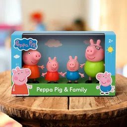 mahi zone Peppa Pig Family Set of 4, Peppa Pig, George, Daddy Pig, Mommy Pig Toys _M1115 image 1